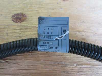 BMW Alternator - Starter Cable 12421439743 E36 E46 E833